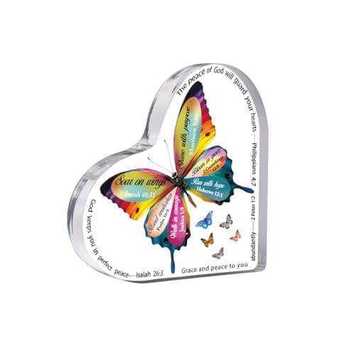Christian Butterfly Inspirational Paperweights – Religious Gift Decor
