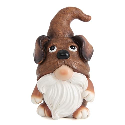 Xintim Puppy Gnome Decorations Outdoor Garden Dog Gnome Statue for Garden Decor, Front Porch Decor, Lawn, Patio Decor, Puppy Knome Nomes Gifts for Mom Grandma & Women
