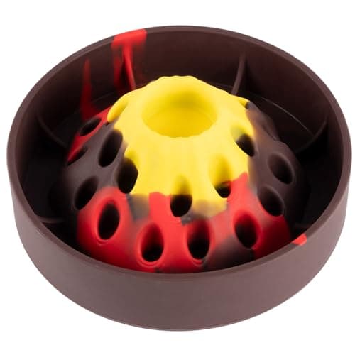 PEGGY11 Volcano-Shaped Silicone Slow Feeder Bowl for Dogs