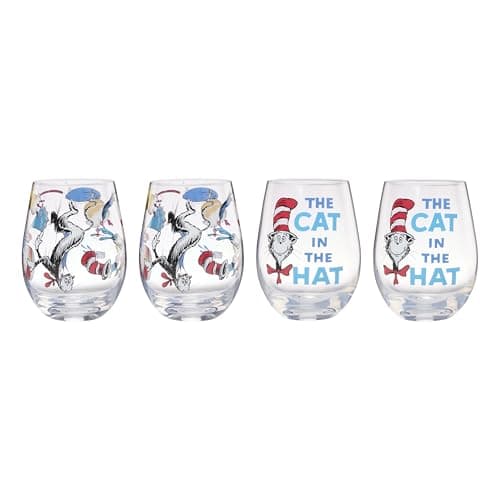 Lenox Dr. Seuss Cat in the Hat Tumblers, Set of 4