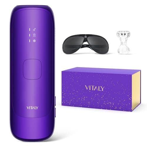 IPL Laser Hair Removal Device For Women: Permanent Hair Removal with Ice Cooling, Safe Skin Sensor & Auto Flashing & Nearly Painless & Long-Lasting Results For Fast Full Body, Holiday Gifts