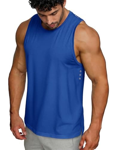 MAGCOMSEN Mens Tank Top Sleeveless Dry Fit Workout Gym Muscle Active Shirts