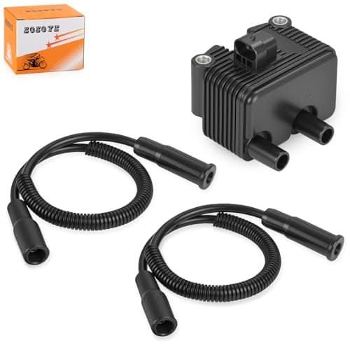 0.5 OHM Ignition Coil & Spark Plug Cable For Sportster 883 1200 Custom Low Roadster 2004-2006 31655-99 31996-04