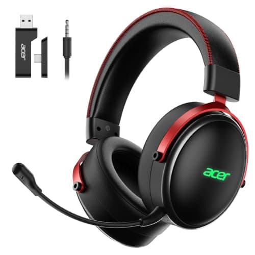 Acer Gaming Headset with Aluminum Frame for PS5, PS4, Switch - Black