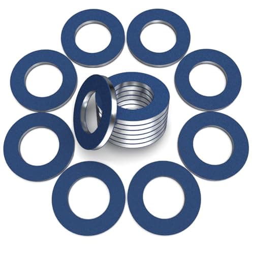 24PCS Dcoecue Oil Drain Plug Gasket Washer, M12 Aluminum Crush Washer for Oil Pan Drain Plug, Replaces OEM 90430-12031 for Toyota/Lexus/Scion