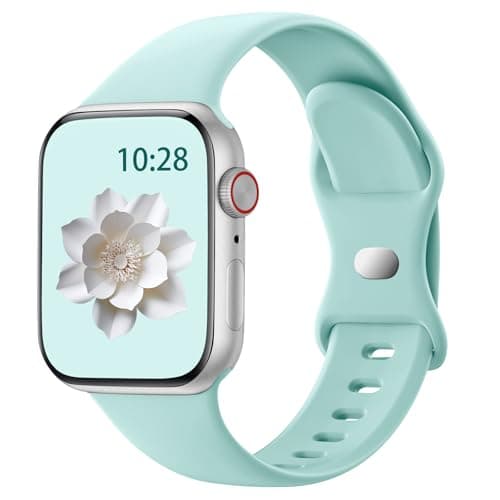 SNBLK Sport Band Compatible with Apple Watch Band 40mm 41mm 42mm 38mm 44mm 45mm 46mm 49mm Women Men, Soft Silicone Waterproof Replacement Strap for iWatch Bands Series 10 9 SE ULTRA 8 7 6 5 4 3 2 1
