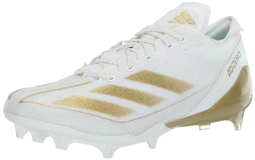 adidas Men's Adizero 13.0, White/Gold Metallic/White, 16