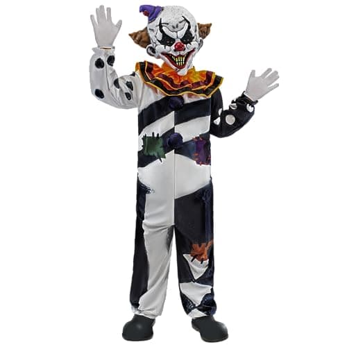 Spooktacular Creations Scary Clown Costume for Kids, Halloween Costume for Boys, Clown Halloween Outfit Set