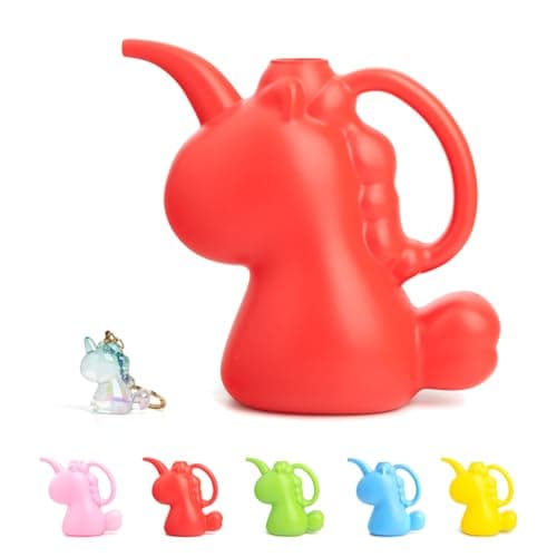 XXXFLOWER Unicorns Indoor Watering Can 1/4 Gallon 1 L Red