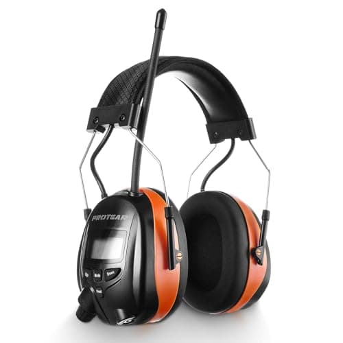PROTEAR Bluetooth 5.4 AM FM Radio Headphone,Earmuff for Mowing,Construction