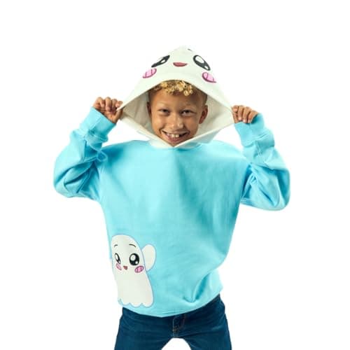 Bioworld LankyBox Ghosty Long Sleeve Boy's Blue Cosplay Hoodie-2T