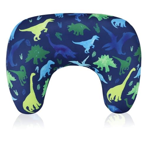 TANOFAR New Nursing Pillow Cover, Stretchy Minky Removable Nursing Cover for Breastfeeding Pillows, Ultra Soft Comfortable Slipcover for Baby Girl and Boy, Blue Dinosaur