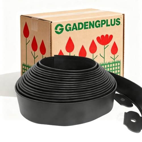 2" x 66FT Landscape Edging Kit with 120 Spikes, Flexible Garden Border