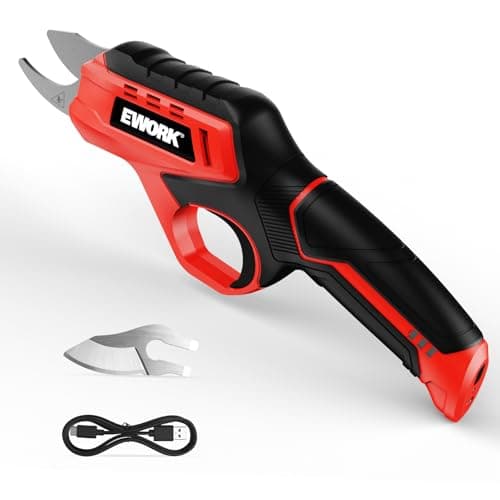 EWORK 4.2V Electric Pruning Shears, 0.7" Cutting Diameter