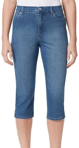 Gloria Vanderbilt Womens Amanda Capri Jeans, Frisco - Rivets, 16 US