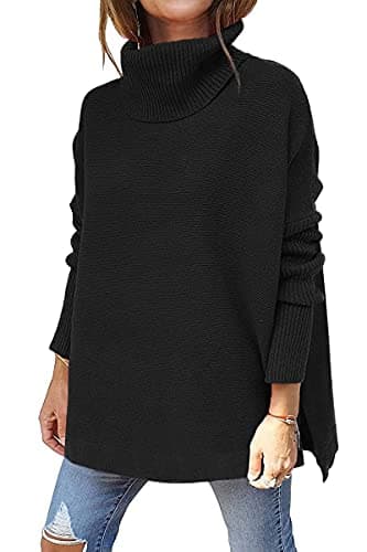 LILLUSORY Womens Turtleneck Oversized Sweaters 2026 Fall Fashion Outfits