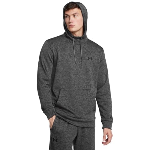 Under Armour Men's Armour Fleece Twist Hoodie, (025) Castlerock / / Black, Medium