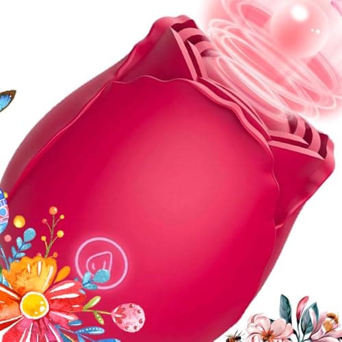 Rose Toy Clit Sucker Rose Sex Toy Sucking Vibrator for Women Dildo Adult ToysWaterproof and Strong Vibration, Super Worry Free,The Rose for Women GT-12