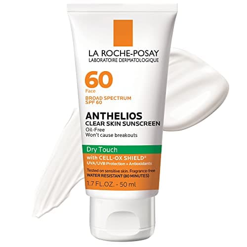 La Roche-Posay Anthelios Clear Skin Oil Free Face Sunscreen, SPF 60 1.7oz
