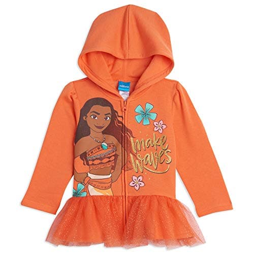 Disney Moana Toddler Girls Zip Up Hoodie 5T