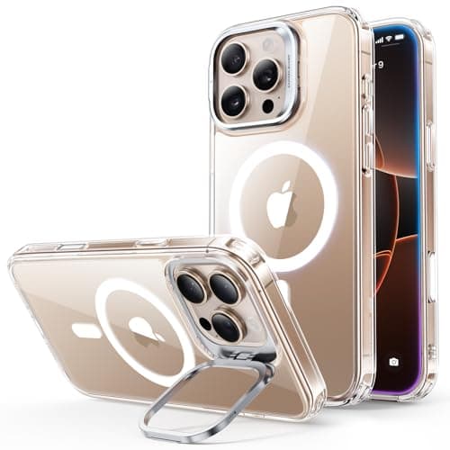 ESR for iPhone 16 Pro Case, Compatible with MagSafe, Military-Grade Protective Case for iPhone 16 Pro, Built-in Stash Stand iPhone Case, Scratch-Resistant Back Cover, Clear