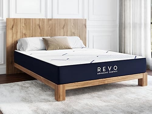 REVO Sleep 10 Inch Gel Memory Foam Mattress, King Size – Cooling Gel Foam with Balanced Support, Modern Comfort Designed for Today’s Bedrooms