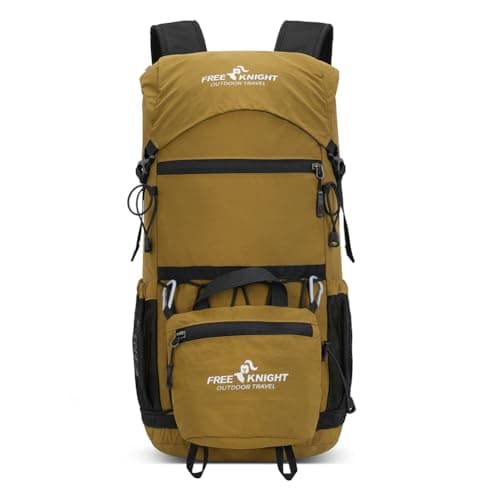Bseash 30L Lightweight Hiking Backpack, Outdoor Sport Waterproof Travel Bag Daypack for Cycling Climbing Skiing (Khaki)