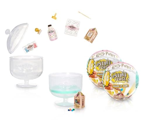 MGA's Miniverse Make It Mini Honeydukes Harry Potter (2 Pack) Mini Collectibles, Mystery Blind Packaging, DIY, Resin Play, Replica Food, NOT Edible, Collectors, 8+