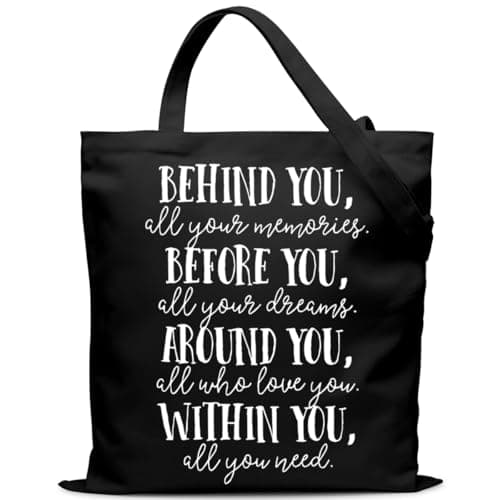Ymzkpoa Meaningful Gifts for Women,Men,Mom, Bonus Mom, Aunt, Sister, Dad, Grandma, Nurse, Teens, Coach, Teacher,Coworker,Employee,Cute Canvas Tote Bag Gift for Birthday,Thanksgiving,Christmas