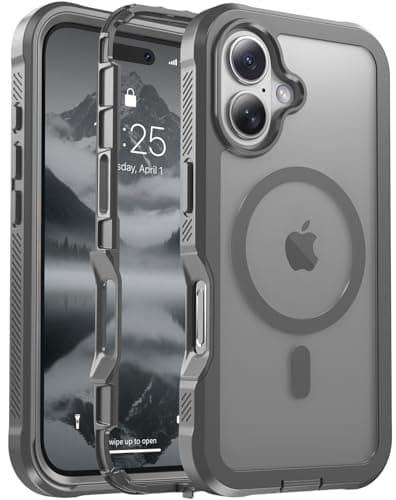 jaroco Magnetic for iPhone 17 Case Heavy Duty Protection Gray