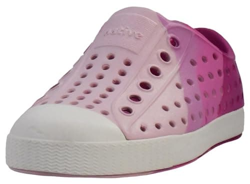 Native Shoes Unisex-Kids Jefferson Print Sneakers, Malibu Barely Marble/Shell White, 8 Toddler