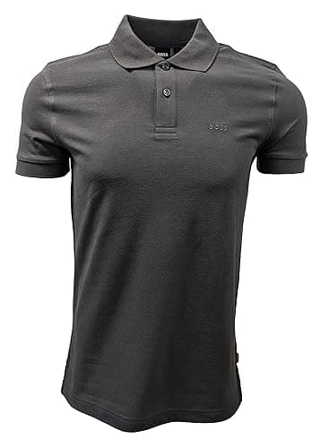 Hugo Boss Mens Firenze Regular Fit Polo 50182863 (Small, Dark Grey 024 (2023 Logo))