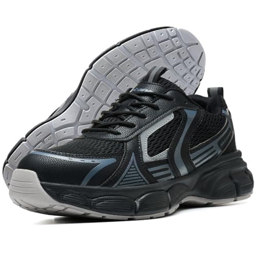 Netanac Breathable Steel Toe Work Shoes Men Women,Industrial Safety Sneaker