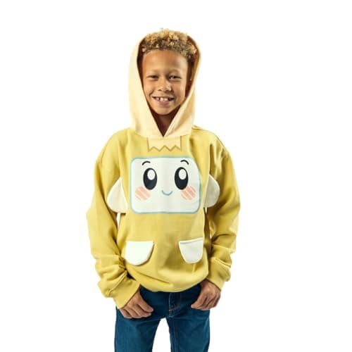 Bioworld LankyBox Boxy Long Sleeve Boy's Yellow Cosplay Hoodie-2T