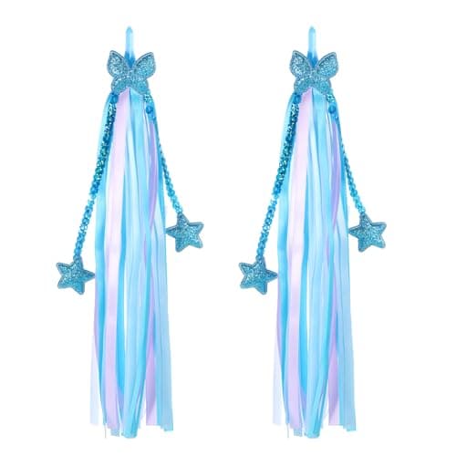 Yuomeaz 1 Pair Bicycle Handlebar Streamers, Bike Streamers