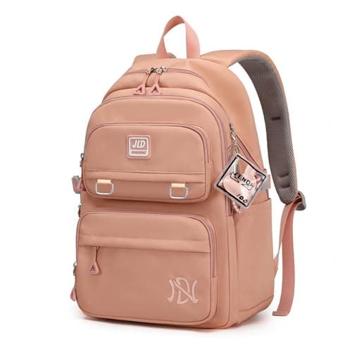 Armbq Girls Backpack Large-Capacity Middle Elementary School Casual Bookbag Kids Outdoor Travel bag Solid Color Daypack for Teens