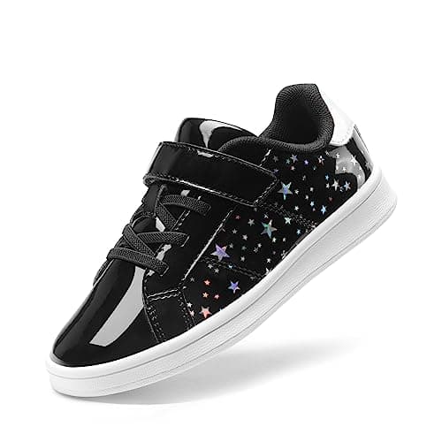 DREAM PAIRS Girls&Boys Sneakers Toddler Little Kids Tennis School Walking Shoes Black Size 6 Toddler SDFS2210K