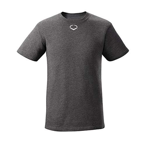 EvoShield Men's Short Sleeve Tee - Adult | Baseball/Softball | Charcoal Grey | XL - Extra Large