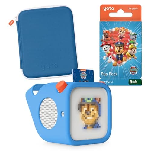 YOTO Player (3rd Gen.) Kids Audio Player + PAW Patrol Pack + Case, Ages 2+
