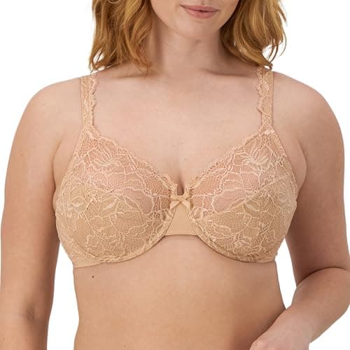 Bali womens Lace Desire Non-foam Underwire Df6543 bra, Champagne Shimmer, 36C US