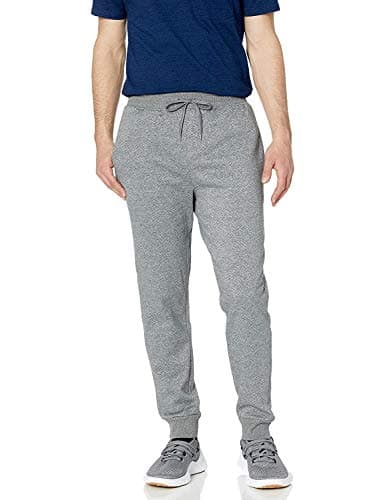 Jockey Men's Active Basic Fleece Jogger Sweatpants Charcoal Heather