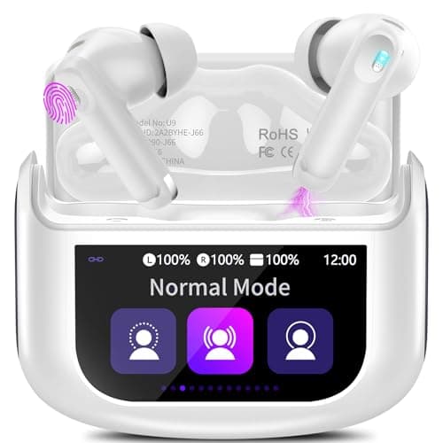 Active Noise Cancelling Ear Buds 48H Wireless Earbuds with Touch Screen