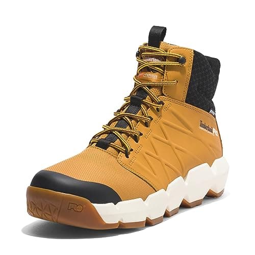 Timberland PRO Men's Morphix 6 Inch Composite Safety Toe Waterproof Industrial Casual Sneaker Boot, Wheat-2024 New, 7.5 W