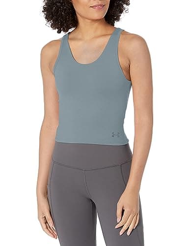 Under Armour Womens Motion Tank, (002) Gravel / / Downpour Gray, 1X