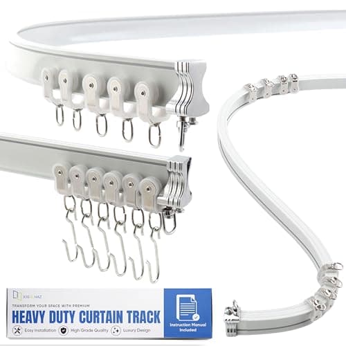 Aluminum Flexible Ceiling Curtain Track 9.8ft, Curtain Track Wall Mount