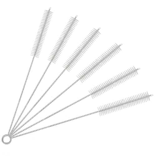 ClDYAUST Straw Cleaner Brush Extra Long 14 Inch, Straw Brush Extra Long with 304 Stainless Steel and Nylon Bristles Straw Brush for Baby Bottles, Glass/Silicone Straws or Hummingbird Feeders.