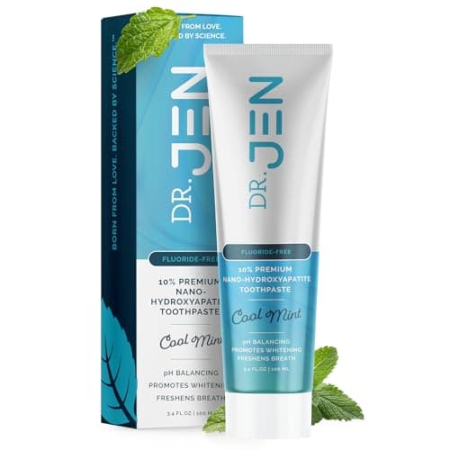 Dr. Jen Fluoride Free Toothpaste with 10% Premium Nano Hydroxyapatite