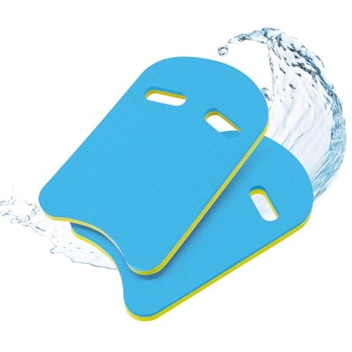 biguphate Swimming Kickboard, 17x11.5in EVA Foam Kick Boards, 2 Pack Blue
