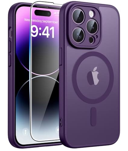 FNTCASE for iPhone 14 Pro Max Case Purple: Compatible with MagSafe