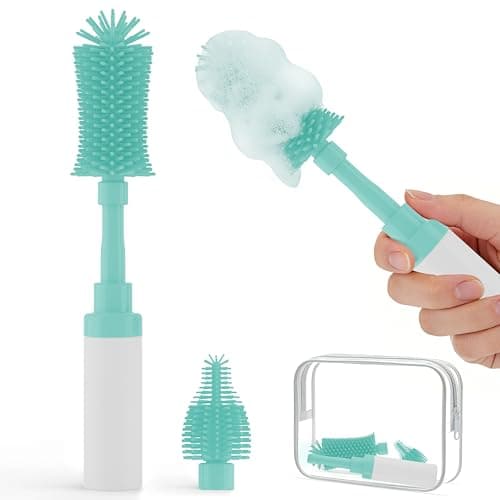 Chuya Baby Bottle Brush Kit - Silicone Bottle Brush & Nipple Brush